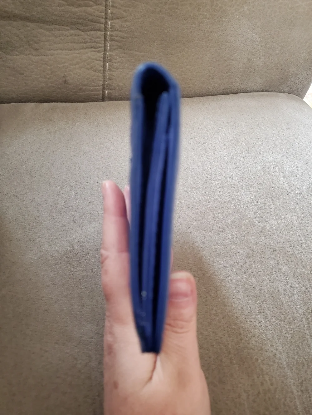 Cole Haan Jitney Patent Leather Wallet In Purple (Looks Royal Blue) NWOT